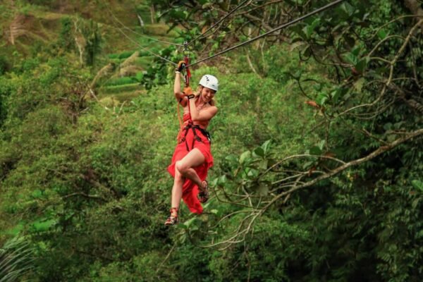 Adrenaline Zipline Ride in Bali with Valley Views